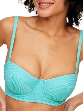 *NWT* Adore Me Women's Rachelle Swimwear Top 32C / Aqua Splash Blue